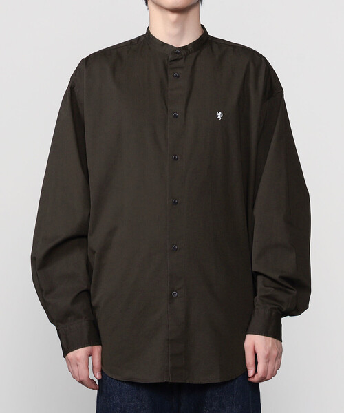 GYMPHLEX（ジムフレックス）の「Gymphlex | バンドカラー長袖シャツ SOLID MEN（シャツ/ブラウス・メンズ・チャコール/ベージュ系その他・M/L）」の9枚目の写真