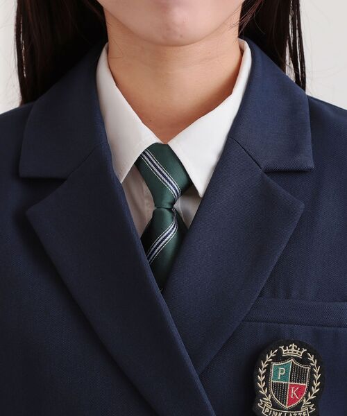 PINK-latte（ピンクラテ）の「【2026年入卒・セレモニー・卒服】クロップドダブルジャケット（テーラードジャケット・キッズ・ブラック/ネイビー・15 /16）」の7枚目の写真