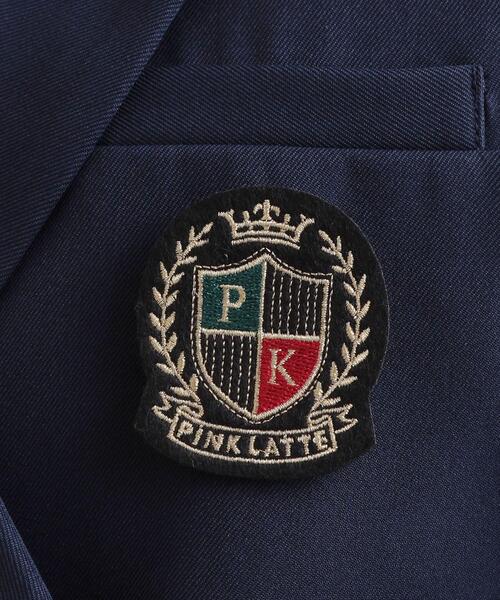 PINK-latte（ピンクラテ）の「【2026年入卒・セレモニー・卒服】クロップドダブルジャケット（テーラードジャケット・キッズ・ブラック/ネイビー・15 /16）」の12枚目の写真