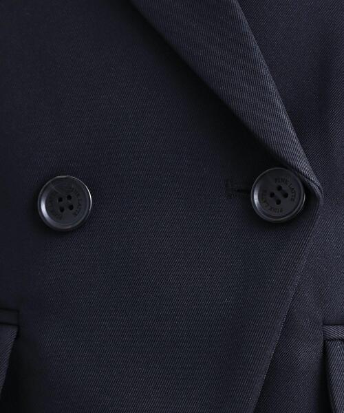 PINK-latte（ピンクラテ）の「【2026年入卒・セレモニー・卒服】クロップドダブルジャケット（テーラードジャケット・キッズ・ブラック/ネイビー・15 /16）」の20枚目の写真