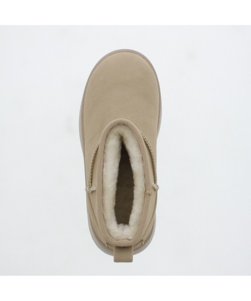 JELLY BEANS(ジェリービーンズ)の「厚底ムートンショートブーツ(210-57378)JELLY BEANS(ジェリービーンズ)(ブーツ・レディース・ベージュ/ブラック/キャメル・L/M/S/LL)」の9枚目の写真