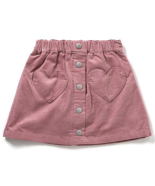 apres les cours(アプレレクール)の「【ジュニア対応】ハートポケットインパンツ付きスカート(スカート・キッズ・ベージュ/ピンク/ブラック・80/140/130/120/110/100/90)」の3枚目の写真