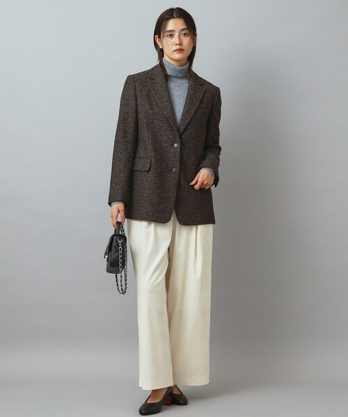 DRESSTERIOR（ドレステリア）の「カラーネップツイルジャケット（テーラードジャケット・レディース・ブラウン系その他・34/36/38）」の16枚目の写真