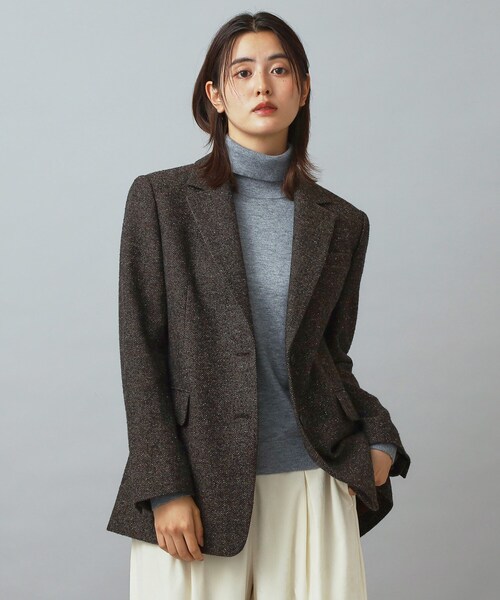 DRESSTERIOR（ドレステリア）の「カラーネップツイルジャケット（テーラードジャケット・レディース・ブラウン系その他・34/36/38）」の15枚目の写真