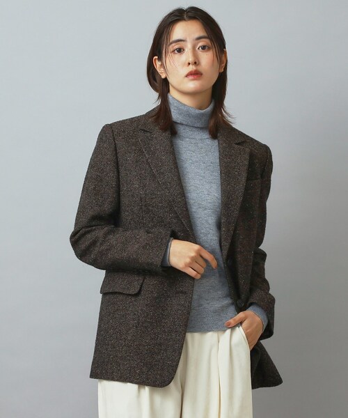 DRESSTERIOR（ドレステリア）の「カラーネップツイルジャケット（テーラードジャケット・レディース・ブラウン系その他・34/36/38）」の14枚目の写真
