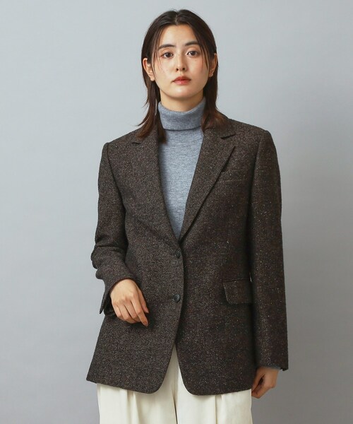 DRESSTERIOR（ドレステリア）の「カラーネップツイルジャケット（テーラードジャケット・レディース・ブラウン系その他・34/36/38）」の13枚目の写真