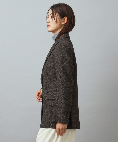 DRESSTERIOR（ドレステリア）の「カラーネップツイルジャケット（テーラードジャケット・レディース・ブラウン系その他・34/36/38）」の12枚目の写真