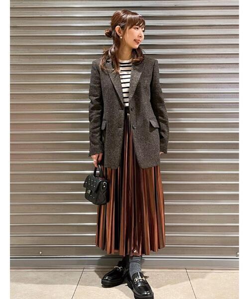 DRESSTERIOR（ドレステリア）の「カラーネップツイルジャケット（テーラードジャケット・レディース・ブラウン系その他・34/36/38）」の4枚目の写真