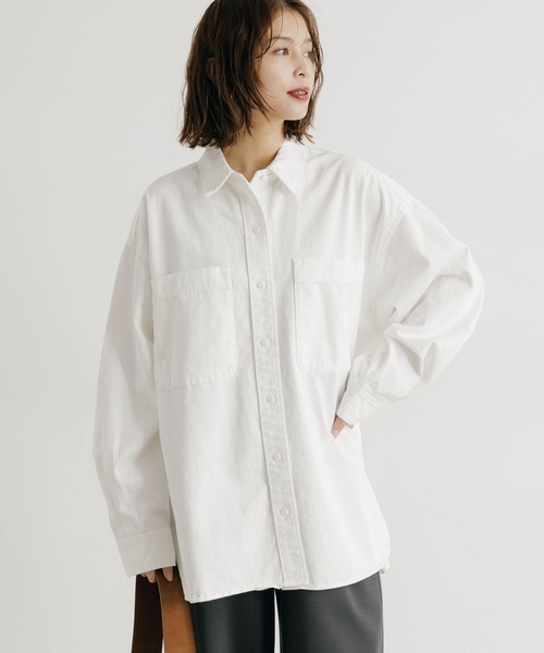 セール】【選べる着丈】デニムシャツ《CLIP denim》（シャツ/ブラウス