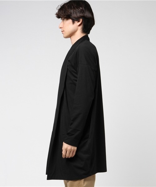ARCADE（アーケード）の「春服 ストレッチ天竺 ビッグシルエット ロングカーディガン（カーディガン/ボレロ・メンズ・ブラック/グレー/チャコールグレー/ネイビー/モカ/ベージュ系・L/M）」の15枚目の写真
