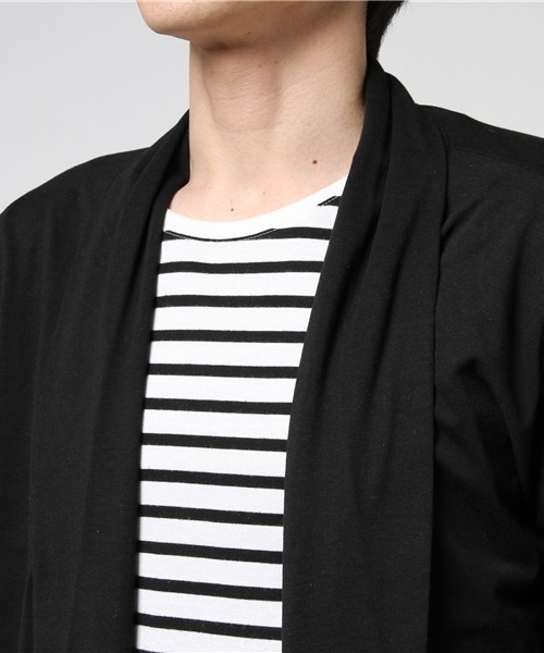 ARCADE（アーケード）の「春服 ストレッチ天竺 ビッグシルエット ロングカーディガン（カーディガン/ボレロ・メンズ・ブラック/グレー/チャコールグレー/ネイビー/モカ/ベージュ系・L/M）」の17枚目の写真