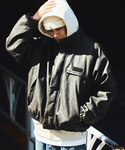 【新品】NAUTICA ノーティカ フェイデッド レザレッド ブルゾン Lサイズ 新品】NAUTICA ノーティカ フェイデッド レザレッド ブルゾン Lサイズ