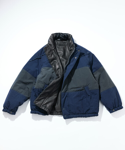 セール】NAUTICA/ノーティカ レザレッド ナイロン リバーシブル