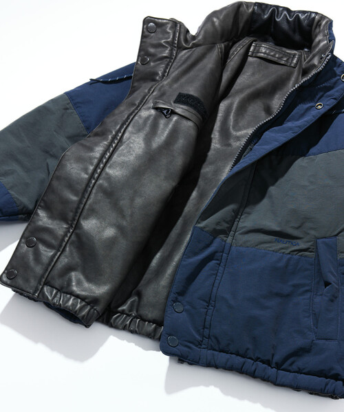 セール】NAUTICA/ノーティカ レザレッド ナイロン リバーシブル