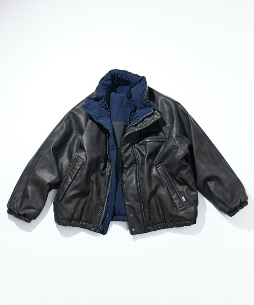 セール】NAUTICA/ノーティカ レザレッド ナイロン リバーシブル