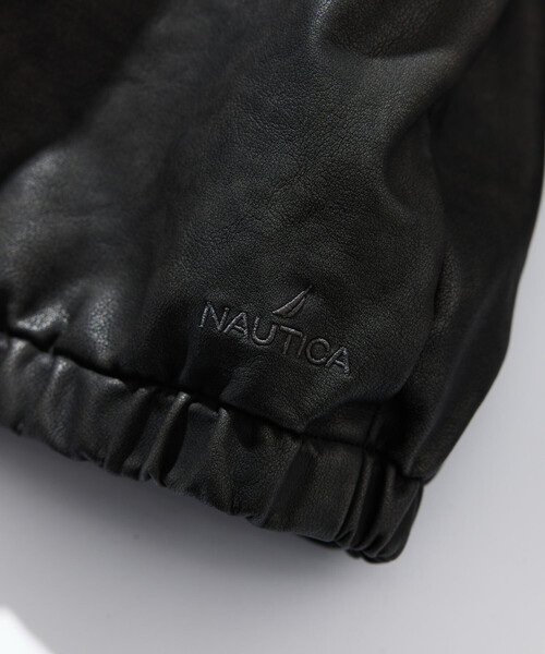 NAUTICA（ノーティカ）の「NAUTICA/ノーティカ レザレッド ナイロン リバーシブル ショート 中綿ブルゾン ビッグシルエット（ブルゾン・メンズ・ブラック/ブラウン・MEDIUM/X-LARGE/LARGE）」の6枚目の写真