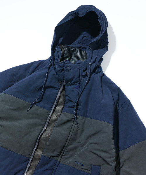 NAUTICA（ノーティカ）の「NAUTICA/ノーティカ レザレッド ナイロン リバーシブル ショート 中綿ブルゾン ビッグシルエット（ブルゾン・メンズ・ブラック/ブラウン・MEDIUM/X-LARGE/LARGE）」の7枚目の写真