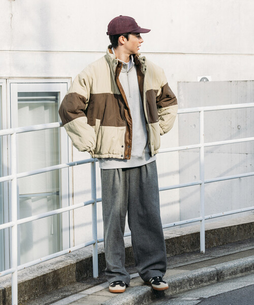 セール】NAUTICA/ノーティカ レザレッド ナイロン リバーシブル