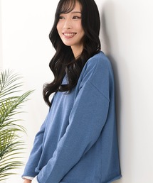 【C-FORT POINT/フォートポイント】ウォッシャブル ニット プルオーバー