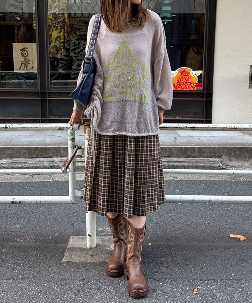 CIAOPANIC（チャオパニック）の「【2サイズ展開】チェックプリーツ