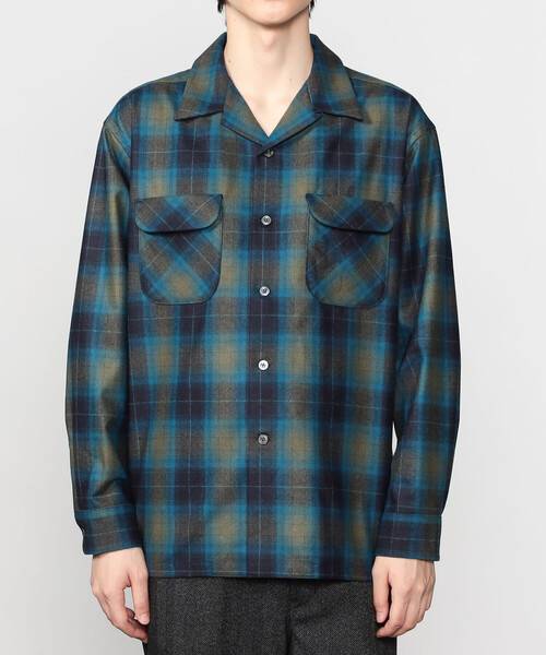 PENDLETON USA製 ボードシャツ 短丈 ネルシャツ オープンカラー PENDLETON シャツ 「PENDLETON/ペンドルトン」Open Collar Shirt