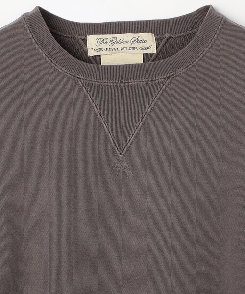 REMI RELIEF（レミレリーフ）の「REMI RELIEF/レミレリーフ SP加工裏毛クルー（スウェット・メンズ・ブラック/ブラウン・LARGE/X-LARGE）」の6枚目の写真