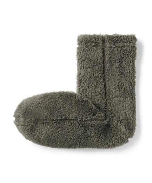 無印良品（ムジルシリョウヒン）の「紳士　足なり直角　再生ポリエステル　ボアフリース　ルームソックス（ソックス/靴下・メンズ・ダークネイビー/ブラウン/ダークグレー/ダークベージュ/カーキ系/ブラウン系・25-27CM）」の3枚目の写真