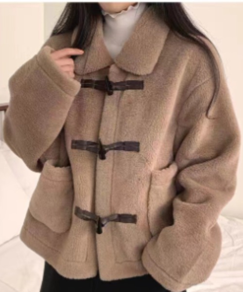 FAVORITO(ファヴォリート)の「ファーコート(その他アウター・レディース・ブラウン/モカ/オフホワイト・F)」の17枚目の写真