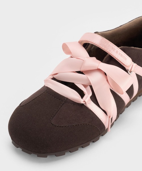 Silko シルコウ サテンレースバレエスニーカー（スニーカー）｜CHARLES