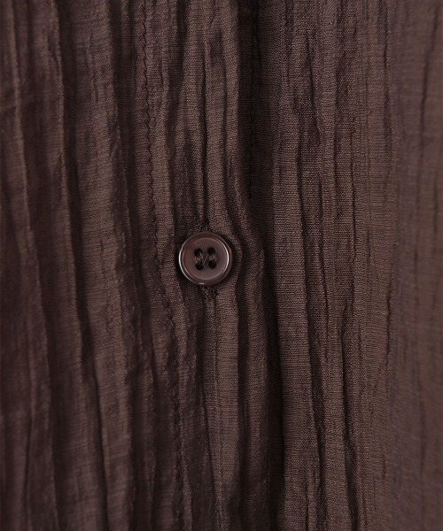 marjour（マージュール）の「WRINKLE SHEER SHIRTS（シャツ/ブラウス・レディース・ブラウン/オフホワイト・M）」の17枚目の写真