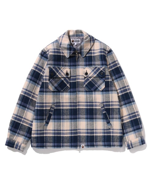 BAPE CHECK CPO ZIP JACKET（ブルゾン）｜A BATHING APE（アベイシング