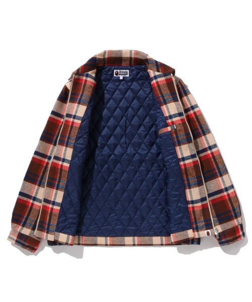BAPE CHECK CPO ZIP JACKET（ブルゾン）｜A BATHING APE（アベイシング
