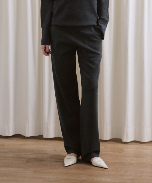 セール】【EMOELLE】ウールニットパンツ（その他パンツ）｜ADAM ET