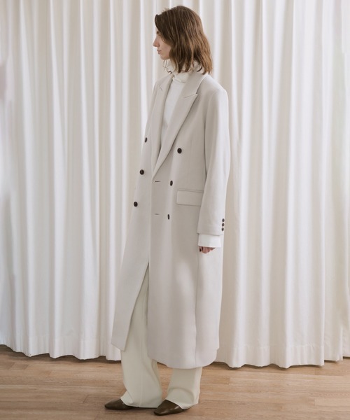 ADAM ET ROPE'（アダムエロペ）の「【EMOELLE】ウールニットパンツ（その他パンツ・レディース・グレー/オフホワイト・38/36）」の4枚目の写真