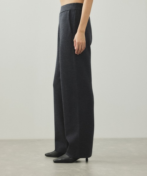 ADAM ET ROPE'（アダムエロペ）の「【EMOELLE】ウールニットパンツ（その他パンツ・レディース・グレー/オフホワイト・38/36）」の7枚目の写真