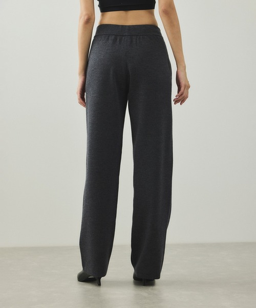 ADAM ET ROPE'（アダムエロペ）の「【EMOELLE】ウールニットパンツ（その他パンツ・レディース・グレー/オフホワイト・38/36）」の8枚目の写真