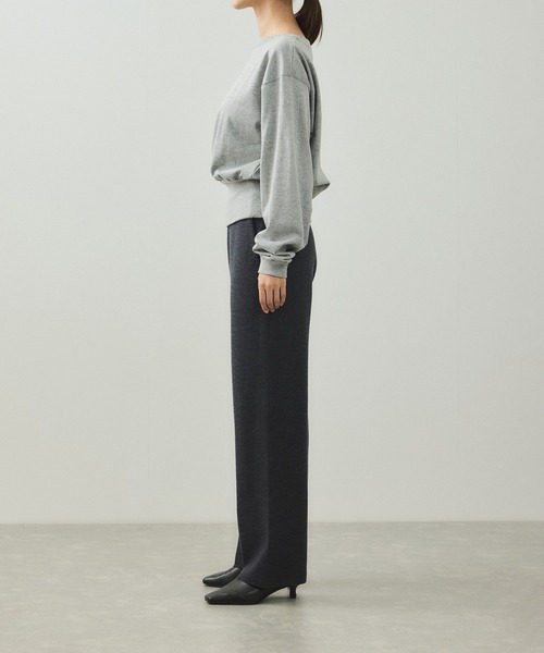 ADAM ET ROPE'（アダムエロペ）の「【EMOELLE】ウールニットパンツ（その他パンツ・レディース・グレー/オフホワイト・38/36）」の12枚目の写真