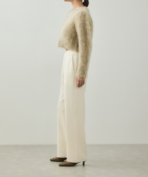 ADAM ET ROPE'（アダムエロペ）の「【EMOELLE】ウールニットパンツ（その他パンツ・レディース・グレー/オフホワイト・38/36）」の15枚目の写真