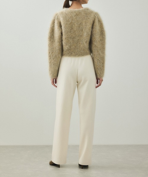 ADAM ET ROPE'（アダムエロペ）の「【EMOELLE】ウールニットパンツ（その他パンツ・レディース・グレー/オフホワイト・38/36）」の16枚目の写真