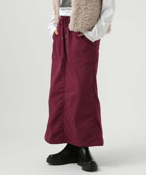 BAYFLOW（ベイフロー）の「[ストレッチ入り]裏起毛ベイカースカート（スカート・レディース・カーキ/ブラック/ボルドー・SMALL/MEDIUM）」の11枚目の写真