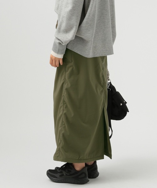BAYFLOW（ベイフロー）の「[ストレッチ入り]裏起毛ベイカースカート（スカート・レディース・カーキ/ブラック/ボルドー・SMALL/MEDIUM）」の14枚目の写真