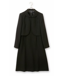 AOYAMA | 正統派のブラックフォーマル!襟付きボレロアンサンブル<喪服・礼服>(スーツセット)
