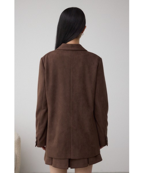アソートテーラードジャケット ブラウン系 AZUL by moussy（アズールバイマウジー）の「素材アソートテーラード