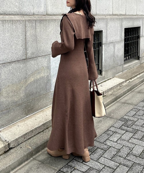 セーラーカラーニットワンピース（ワンピース）｜one after another