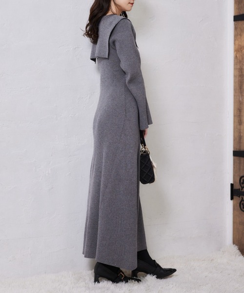 セーラーカラーニットワンピース（ワンピース）｜one after another