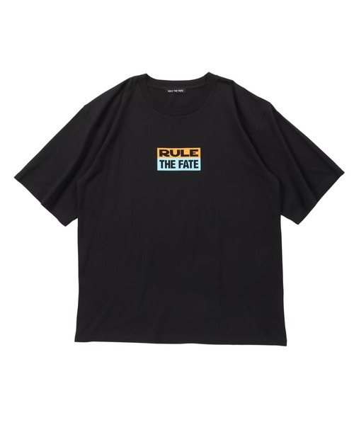RULE THE FATE(ルールザフェイト)の「RTF BOX LOGO TEE/ボックスロゴTシャツ(Tシャツ/カットソー・メンズ・ブラック/ベージュ・2/1/0)」の2枚目の写真