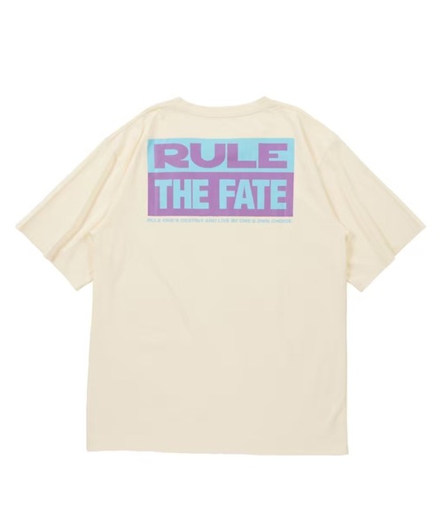 RULE THE FATE(ルールザフェイト)の「RTF BOX LOGO TEE/ボックスロゴTシャツ(Tシャツ/カットソー・メンズ・ブラック/ベージュ・2/1/0)」の3枚目の写真