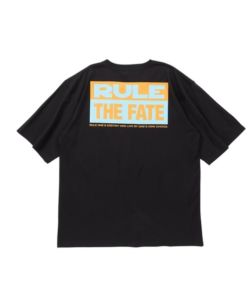 RULE THE FATE(ルールザフェイト)の「RTF BOX LOGO TEE/ボックスロゴTシャツ(Tシャツ/カットソー・メンズ・ブラック/ベージュ・2/1/0)」の4枚目の写真