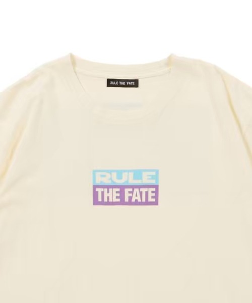 RULE THE FATE(ルールザフェイト)の「RTF BOX LOGO TEE/ボックスロゴTシャツ(Tシャツ/カットソー・メンズ・ブラック/ベージュ・2/1/0)」の5枚目の写真