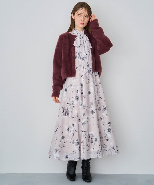 NOELA（ノエラ）の「シャギーニットジャケット（その他アウター・レディース・オフホワイト/ピンク/モカ・フリー）」の22枚目の写真